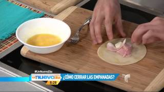 Tip de cocina Cómo cerrar las empanadas  Un Nuevo Día  Telemundo [upl. by Batory]