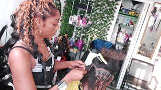 How to two strand twist on medium length hair saunisexhairtv shellyarellahairtv [upl. by Mailliwnhoj]