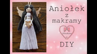 Jak zrobić aniołka laleczkę z makramy Macrame angel macrame doll [upl. by Lig613]