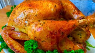 Como hacer un Rico Pavo al horno Jugoso fácil y Dorado How to Make Turkey [upl. by Salhcin]