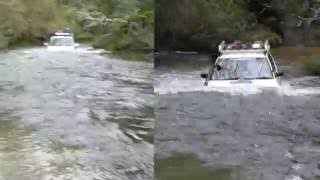 Subaru Forester Vs Suzuki Grand Vitara in DEEP river [upl. by Hamo387]