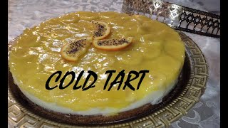 DELICIOUS COLD TART WITH BANANA AND ORANGE EASY TO MAKE [upl. by Akeemat]