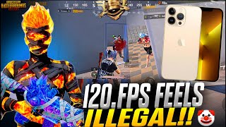 Hacker Gameplay 🔥IPhone 13 Pro Smoot  120fps Pubgmobile  Sigmakami [upl. by Jae376]