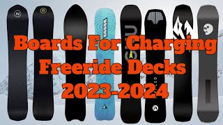 The Top 5 Freeride Snowboards of 20232024 [upl. by Nodnal]