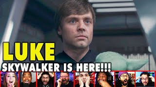 Reactors Reaction To Seeing Luke Skywalker On The Mandalorian Season 2 Episode 8  Mixed Reactions [upl. by Crutcher389]