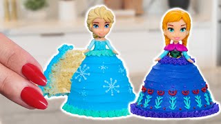 How To Make TINY Disney Sister Princess CAKES  Nerdy Nummies  Fun TINY FOOD [upl. by Shien186]