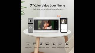 Tuya Smart Home Video Intercom System Wireless WiFi Video Door Phone Security System [upl. by Ecnerual]