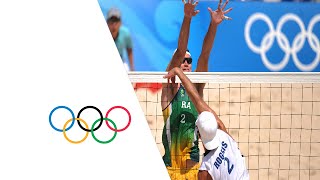 Mens Beach Volleyball USA vs Brazil  Highlights  Beijing 2008 Olympics [upl. by Innavoij]