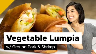 Vegetable Lumpia  Lumpiang Gulay Filipino Food [upl. by Romeyn49]