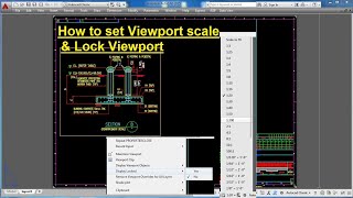 LayoutHow to set Viewport scale and lock viewport in 3 Types in AutoCad II HindiUrdu [upl. by Valenka622]