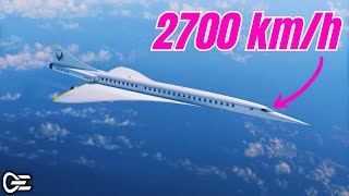 XB1 Supersonico  Londra  New York in 3 ore dopo il Concorde e il Tupolev 2700 kmh [upl. by Soloma]