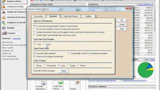 Peachtree Tutorial Changing Global Options Sage Training Lesson 171 [upl. by Rowley]