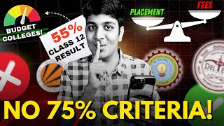 Top Engineering Colleges on Class 12th Marks  NO 75 Criteria ❌😱 [upl. by Eerpud127]