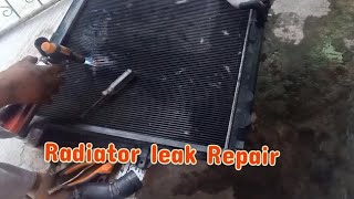 Radiator leak repair Toyota Innova  Radiator coolant flush and Replaced [upl. by Beaumont]