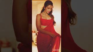 🔥Tripti dimiri ♥️🔥radiant red saree ♥️ytshorts bollywood sareestyle love song [upl. by Uttasta]