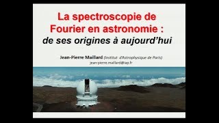 La spectroscopie de Fourier en astronomie  de ses origines à nos jours [upl. by Ydner]