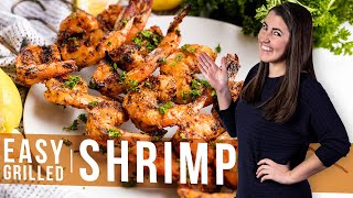 How to Make Easy Grilled Shrimp  The Stay At Home Chef [upl. by Kobe]