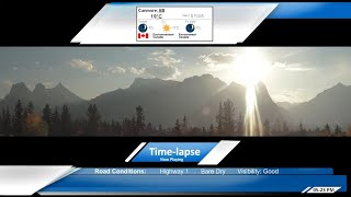 Canmore Alberta  Live  Timelapse  Three Sisters Lawrence Grassi and EEOR [upl. by Perseus292]