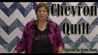 How to make a Chevron Quilt using 10quot Fabric Squares [upl. by Nongim230]