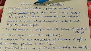 Objections  criticism of advertising class 12 business studies marketing management [upl. by Iniretake]