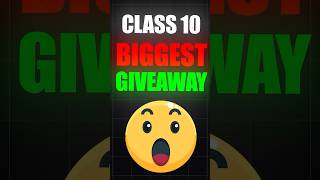 Biggest GIVEAWAY Ever for Class 10 boards study cbse class10 icse studymotivation pw shorts [upl. by Ise]