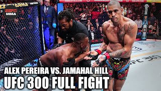 UFC FULL FIGHT Alex Pereira vs Jamahal Hill UFC 300 – April 13 2024  ESPN MMA [upl. by Knowle]