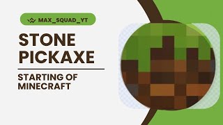 how to make stone pickaxe maxsquadYTn1q [upl. by Ditzel466]