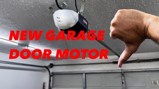 GARAGE RENO PART 1 NEW GARAGE DOOR MOTOR [upl. by Longfellow]