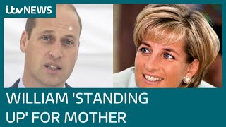 Princess Dianas friend praises William over reaction to Bashir interview investigation  ITV News [upl. by Rickert566]