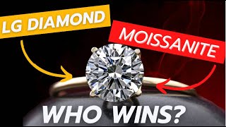 The Ultimate Comparison Lab Diamond vs Moissanite [upl. by Leissam]