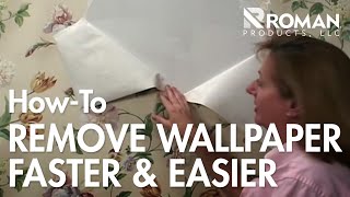 How to Remove Wallpaper  ROMAN Products [upl. by Holloway]