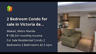 2 Bedroom Condo for sale in Victoria de Makati [upl. by Sonny]