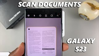 How To Scan Documents On Samsung Galaxy S23  S23  S23 Ultra [upl. by Noram]