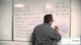 OCR MEI Statistics 1 110 Finding Probabilities using a Tree Diagram [upl. by Hirschfeld597]