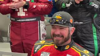 Martin Truex Jr Receives Standing Ovation in PreRace Drivers Meeting [upl. by Barbey]