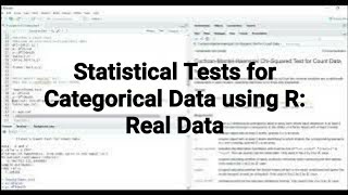 Statistical Tests for Categorical Data using R Real Datar statisticaltests [upl. by Eppillihp766]