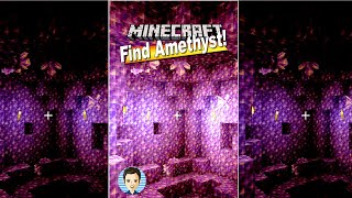 How amp Where You Can Find Minecraft Amethyst Geode Block Shard  YouTube shorts [upl. by Smaj]