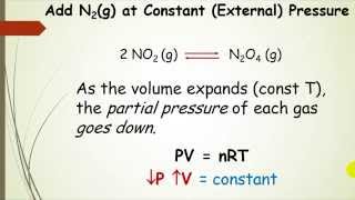 Le Chateliers Principle PV Changes on Gaseous Sytems Pt 9 [upl. by Liu]