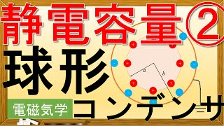 旧版【電磁気学】静電容量：球形コンデンサー [upl. by Sackman]