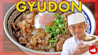 The Perfect Japanese Fast Food GYUDON  Beef Bowl [upl. by Kessiah]