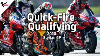 Quick  Fire Qualifying  2020 Styrian GP [upl. by Yekram]