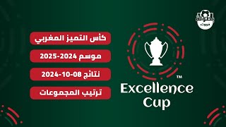 نتائج مباريات اليوم 08102024 و ترتيب مجموعات كأس التميز المغربي 20242025 [upl. by Dihaz66]