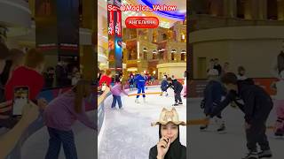 Ice skating sambil LoMpAtt⁉️ MagicaVAshow [upl. by Keefer]