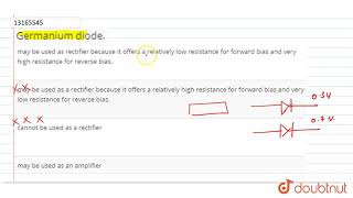 Germanium diode [upl. by Priestley]