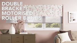 Louvolite Double Bracket Motorised Roller Blinds [upl. by Animar]