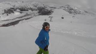 Livigno narty 2016 zjazd z Mottolino czarną trasą [upl. by Naor]