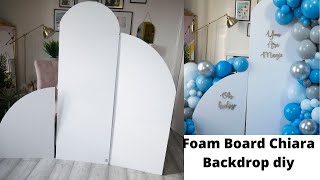 Cheap amp Easy Chiara Backdrop With Foam Board [upl. by Ynaffi]