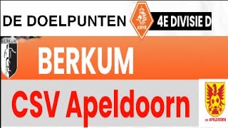 Doelpunten Berkum CSV Apeldoorn [upl. by Colinson]