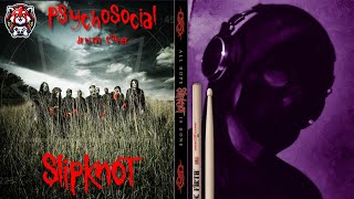 My first attempt at Metal Drumming  Psychosocial by Slipknot  Drum Cover [upl. by Faustus]