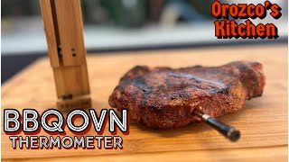 Best Wireless Meat Thermometer By BBQOVN  Making Rib Eye Steak 🥩 [upl. by Einomrah]